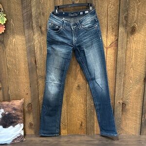 Miss Me Dark Blue Denim Jeans